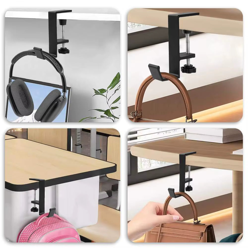 Universal Headphone Stand Multi Functional Hook Desk Organizer Headset Holder for Key,Bag,Hat,Umbrella Computer Desk Support