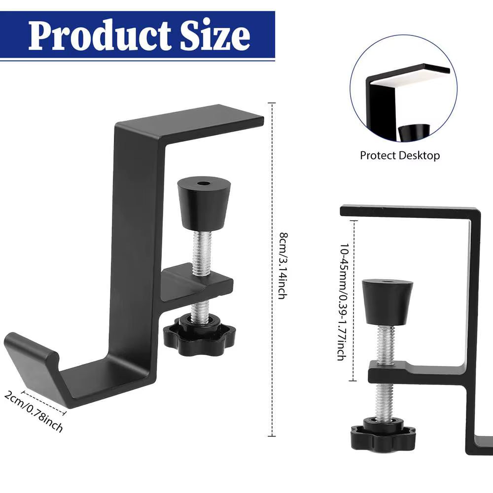 Universal Headphone Stand Multi Functional Hook Desk Organizer Headset Holder for Key,Bag,Hat,Umbrella Computer Desk Support